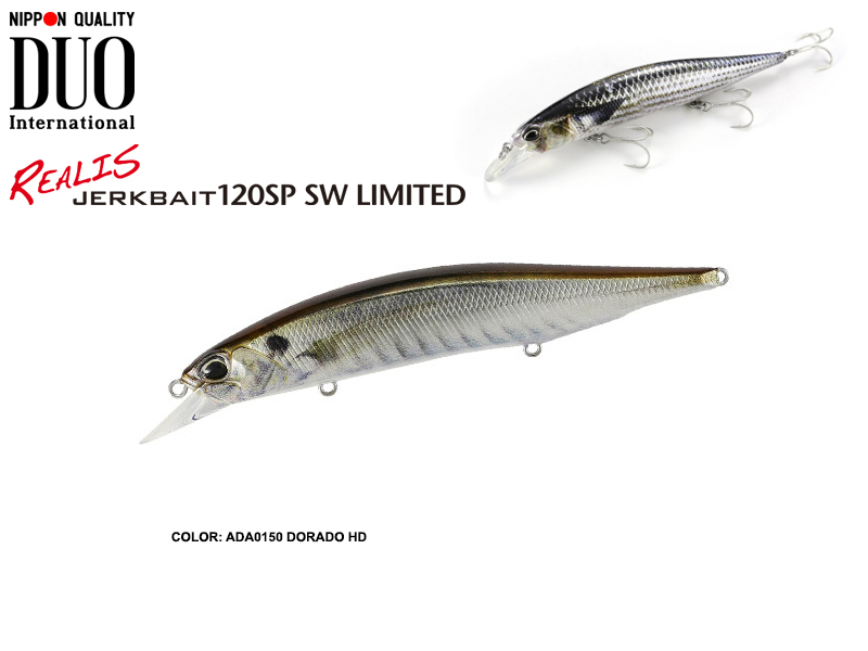DUO Realis Jerkbait 120SP SW Limited (Length: 120mm, Weight: 18.2gr, Color: ASA0806 Horse Mackerel ND)
